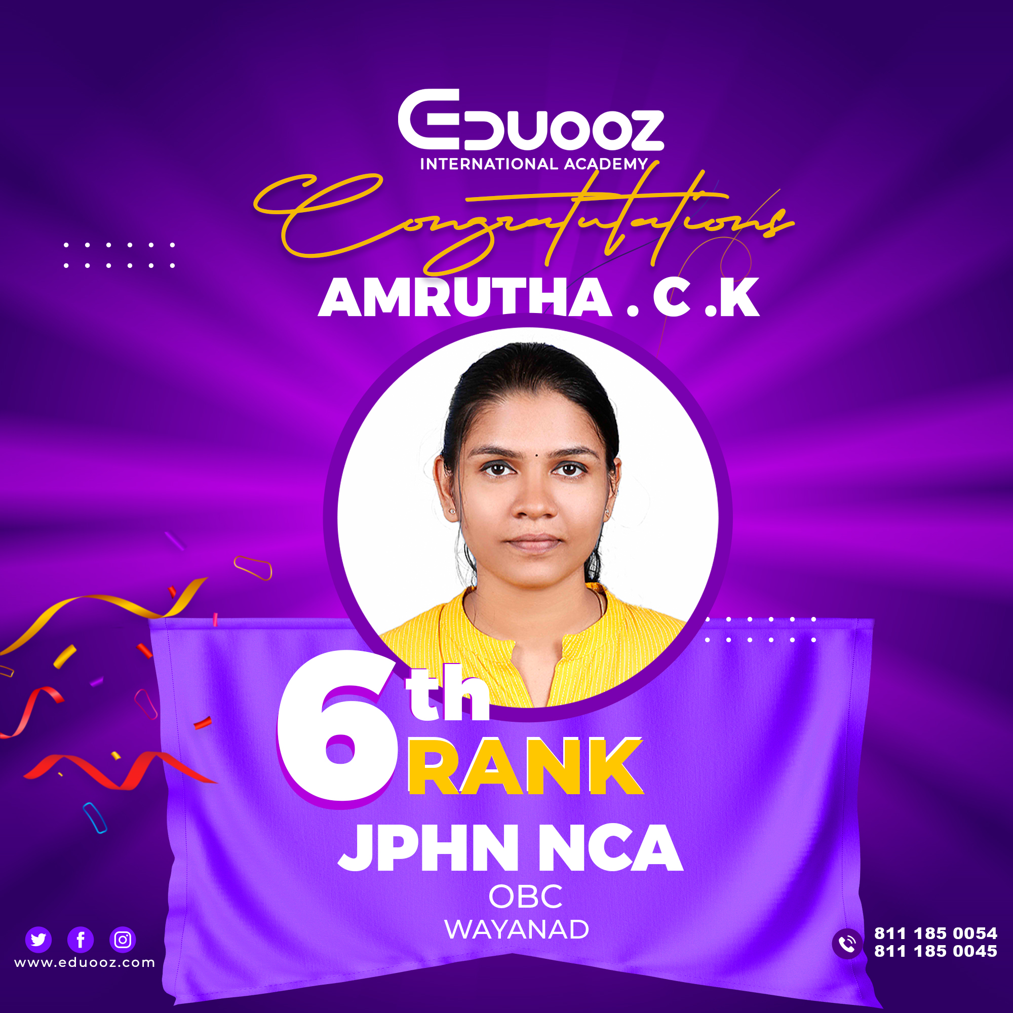 Rank holder portrait: Amrutha C K.jpg